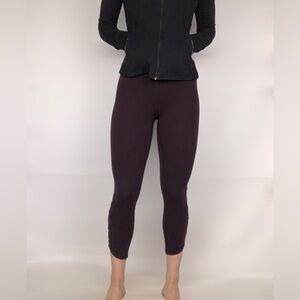 BOGO FREE Lululemon Tied To It Crop 21" Black Cherry‎